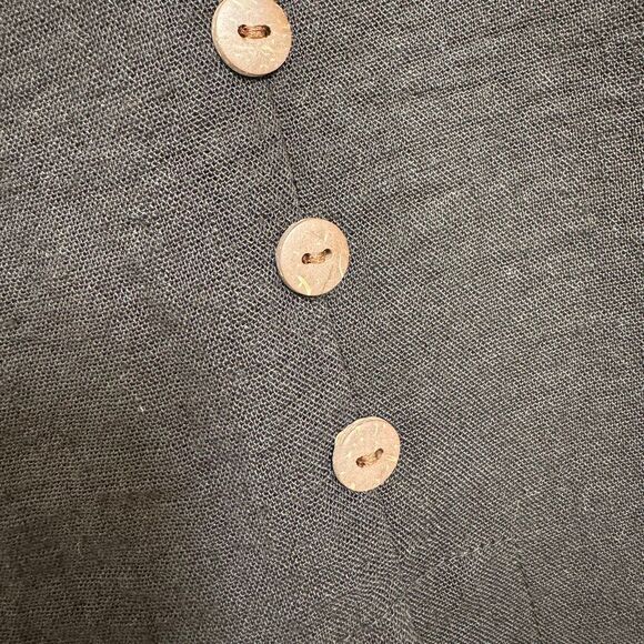 Active USA Black Button Up Side Slit Maxi Skirt Small NWT - Picture 7 of 8